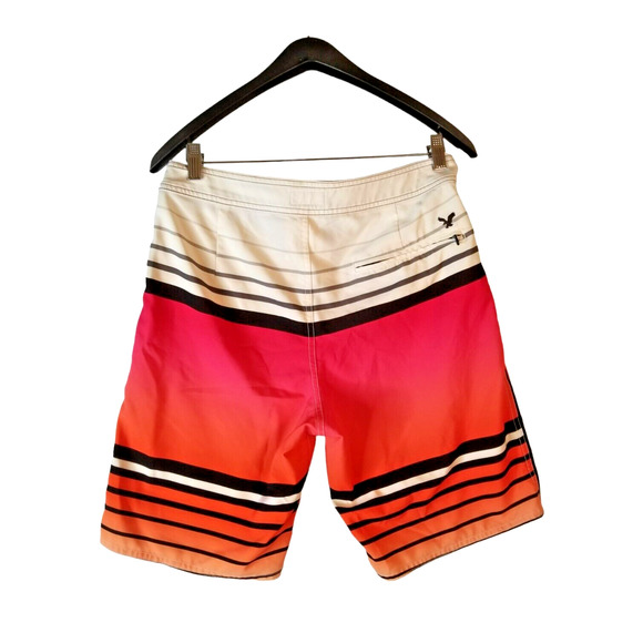 American Eagle Outfitters Board Swim Shorts Men's Sz 30 Inseam 9.5 in Multicolor - Picture 2 of 8